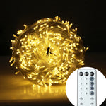 guirlande lumineuse blanc chaud 800 led 220v ip44 moderne clips télécommande