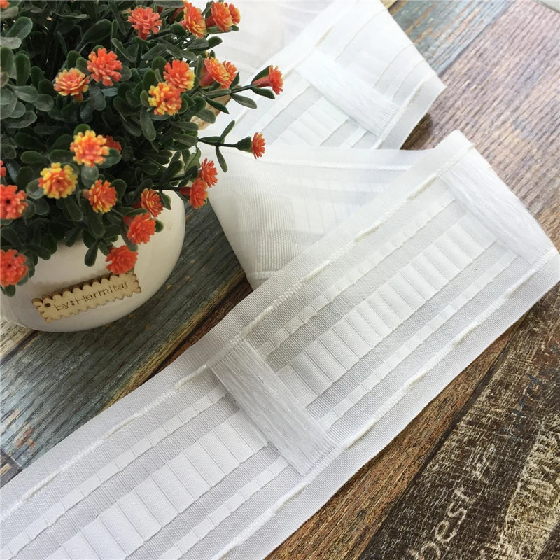 rideaux polonais ruban plissé clips polyester 10m 20m 30m 5m blanc moderne
