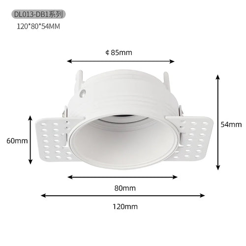 spot led encastrable blanc moderne double tête perforé anti éblouissement ampoule gu10 mr16