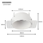 support spot encastré led blanc mat réglable lampe gu10 mr16 moderne