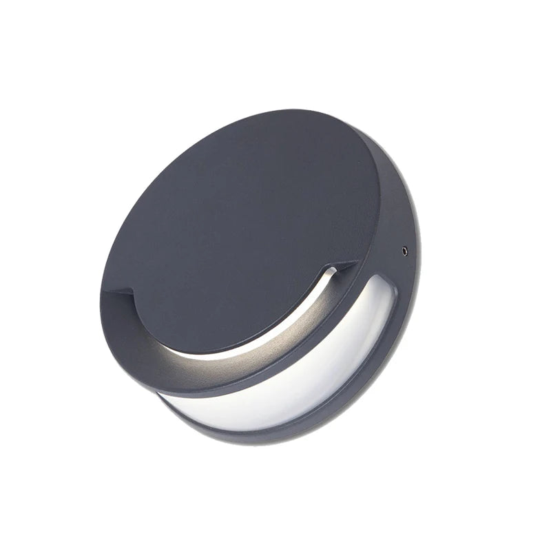 applique murale led moderne étanche gris foncé mat extérieur facile occlusion água