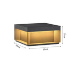 lampe solaire led moderne clôture extérieure noir mat étanche 249 flux lumineux 11w 3mètres