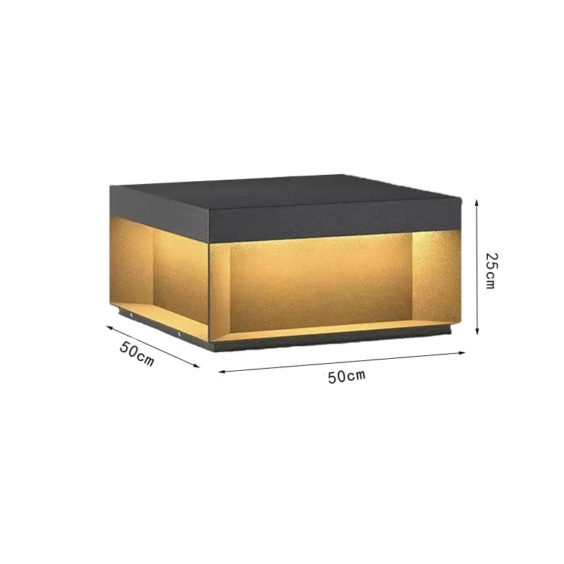 lampe solaire led moderne clôture extérieure noir mat étanche 249 flux lumineux 11w 3mètres