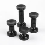 support fixation vis noir bagues rayures modernes anti secouement téléscopique adjustable matériaux attaches auto