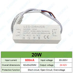 transformateur led blanc moderne adhésif 12w 20w 30w câble connecteurs protection courts circuits
