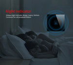 interrupteur tactile noir blanc doré moderne minimaliste boutons verre trempé led eu