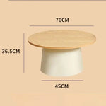 table basse moderne minimaliste bois rond marocain artificial board centralisée