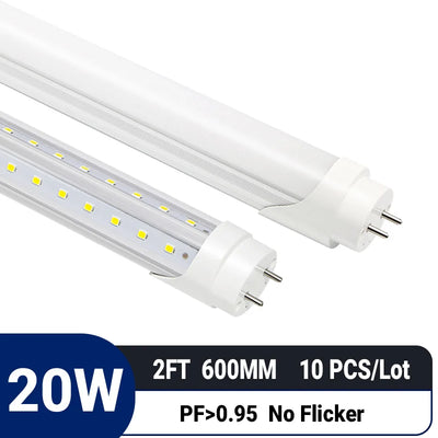 Tube LED en V 60cm 20W blanc