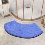 tapis bain moderne gris texture cailloux antidérapant salle bain 30cm 60cm 40cm 100cm