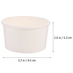 gobelets papier dessert jetables pots ice cream yaourt gâteau mousse pudding petits blancs festifs