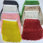 rubans franges décoratifs noirs blancs roses jaunes rouges violets bleus 30cm large 2mètres