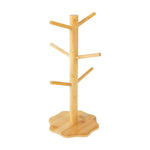présentoir arbre bois rustique support cuisine réutilisable pretzels croissants muffins 33cm beige clair