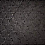 tissu noir texturé peau reptile opacité 60cm large tissu brocart respirant artisanal matériaux bricolage