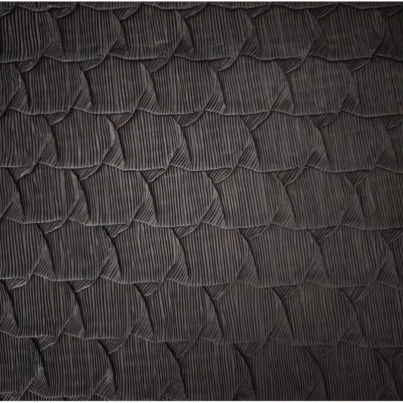 tissu noir texturé peau reptile opacité 60cm large tissu brocart respirant artisanal matériaux bricolage