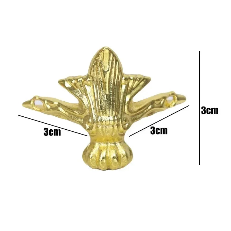 cornières meubles vintage ornées doré argenté ancien inclusion set decoration