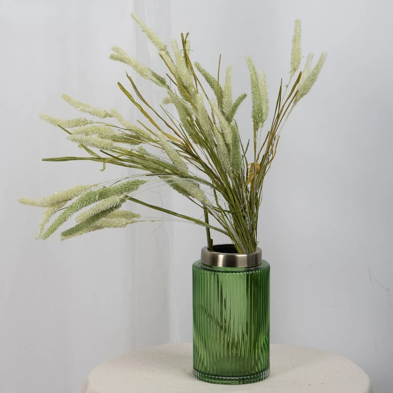 décoration intérieure plante artificielle herbe jaune beige vert rose moderne opaque 20cm 78cm