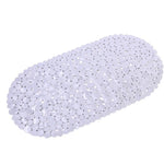 tapis bain bleu clair relief drainage moderne ventouses 24x16 pouces