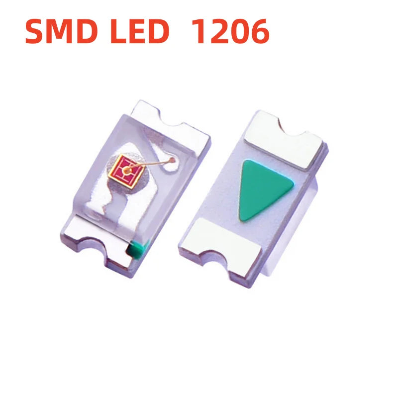 diodes led smd 1206 rouge vert bleu jaune violet blanc chaud blanc froid orange