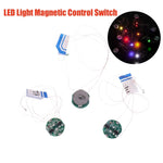 interrupteur magnétique led vert gris circuits imprimés composants électroniques moderne éclairage animation