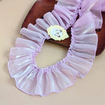 rubans plissés satinés polyester blanc rose violet bleu vert clips mariage élégants classiques