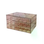 boîte rangement bijoux transparente moderne poignées 72 grilles grandes capacités