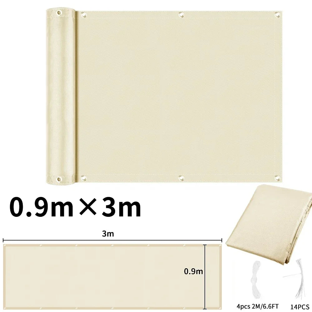 rideau balcon gris rayures moderne clips câbles 90x500cm 90x600cm 90x300cm 75x600cm