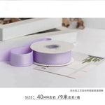 rubans polyester bords dentelés 4cm 10yards couleurs unies élégants décoration emballage cadeau mariage