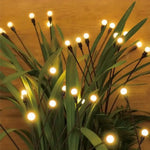 guirlande lumineuse solaire 8lumieres blanc chaud moderne exterieur autoinstallation inoxydable