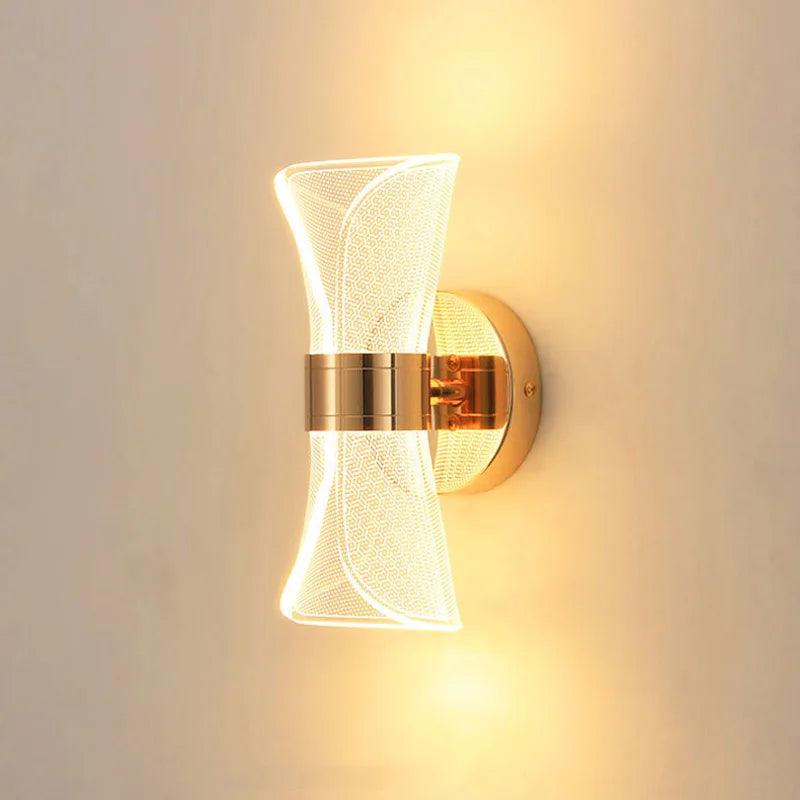 lampe murale moderne doré blanc translucide texture maille fine éclairage quotidien cuisine salle manger
