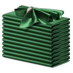 serviettes table satin rose moderne élégantes 12 pièces polyester usage maison restaurant decoration festive