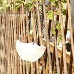 pots fleurs suspendus moderne rayures horizontales blanc vert rose orange jaune bleu beige