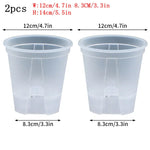 pots plantes transparents auto arrosants modernes ornementaux perforés diverse tailles