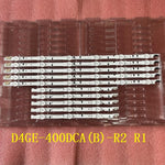 bande lumineuse led blanc doré moderne adhésive réutilisable brillante 20 bandes 40 connecteurs