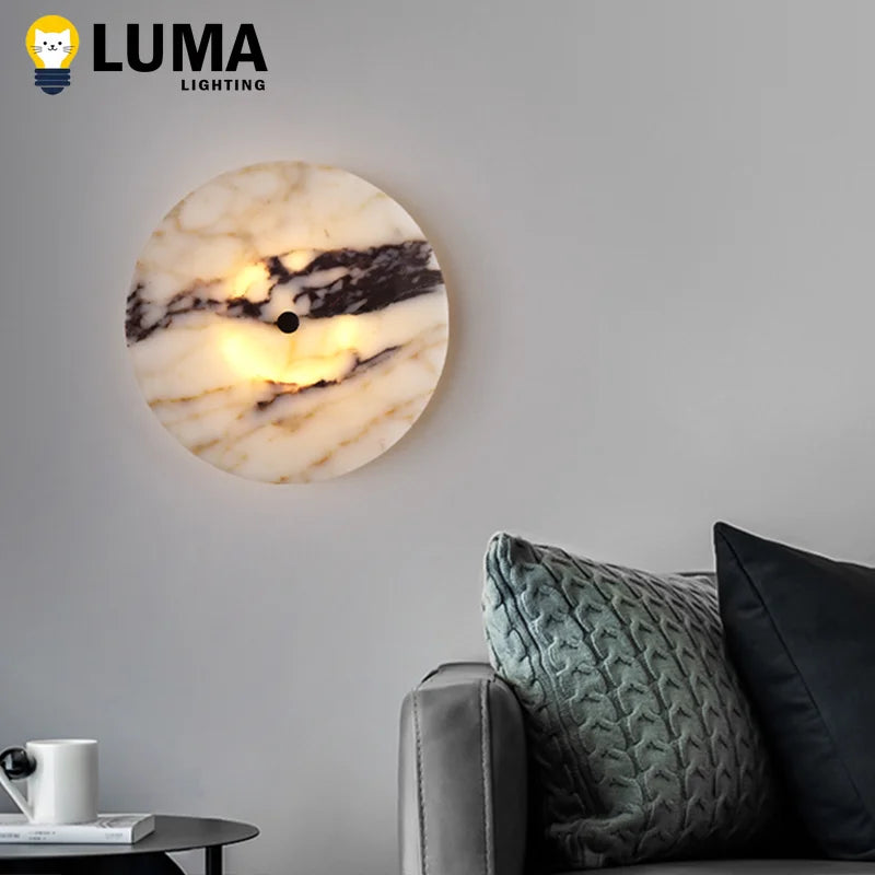 lampe murale moderne marbre blanc noir beige adhésive 249 2000 lumens led 90 260v