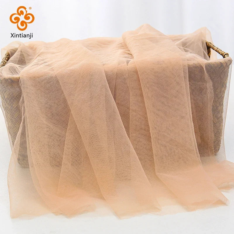 tulle fin élégant blanc beige marron clair bridal veil decoration mariage