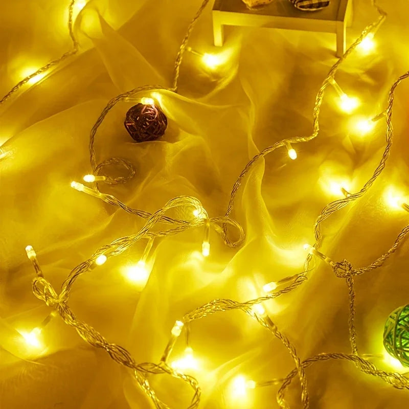 guirlande lumineuse led 80 lumières multicolore imperméable auto batterie extérieure intérieure fêtes