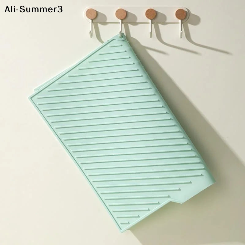 pad protection table silicone vert clair beige moderne clips diagonal