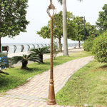 poteau lumière vintage noir bronze floralextérieur éclairage public ip65 led ac 110240v