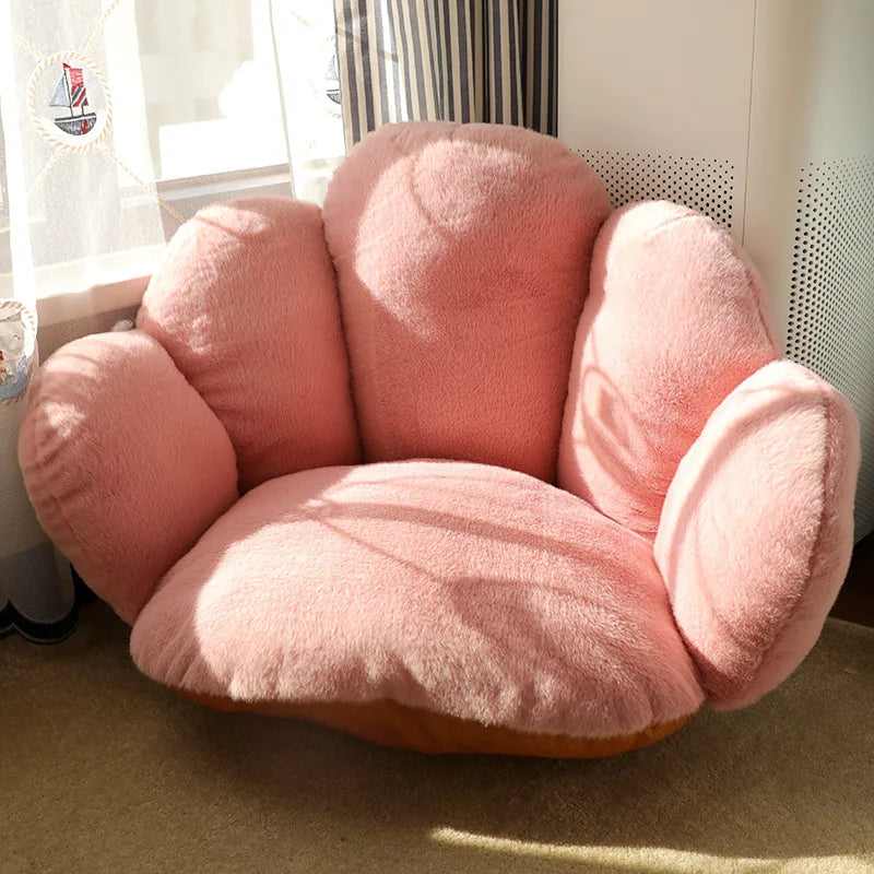 fauteuil confortable moderne marron rose gris vert motifs floraux tissu doux antidérapant adultes chambre
