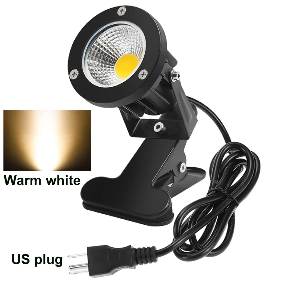 projecteur led noir moderne pinces 3000k us plug 6.6ft cable