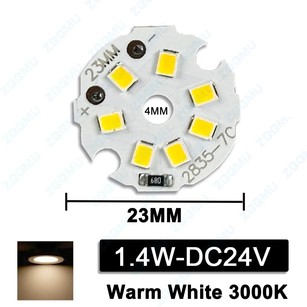panneau led rond blanc 24v plaque lumineuse smd 2835 petite source lumière intérieur