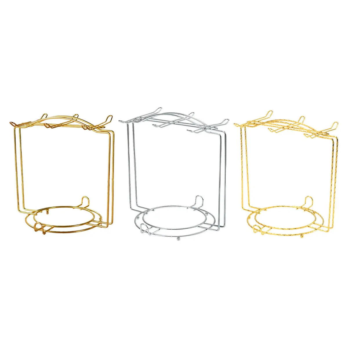support métal or crochet tasse thé rangement cuisine décoration vaisselle fil fer tressé stableINCT