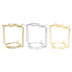 support métal or crochet tasse thé rangement cuisine décoration vaisselle fil fer tressé stableINCT