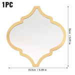 miroirs 3d adhésifs diamants géométriques moderne abstraits noir doré salon chambre