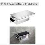 accessoires salle bain chrome modernes porte serviettes mural vis fixés ensemble quincailleries