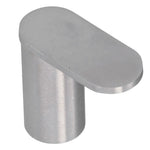 porte serviettes moderne aluminium argenté finition brossée fixations vis minimaliste