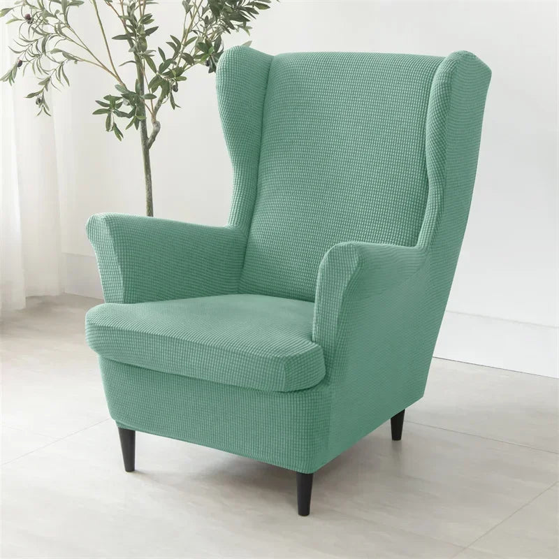 housse polaire fauteuil carreaux vert menthe moderne antidérapante chaise banquet mariage protège meuble réutilisable