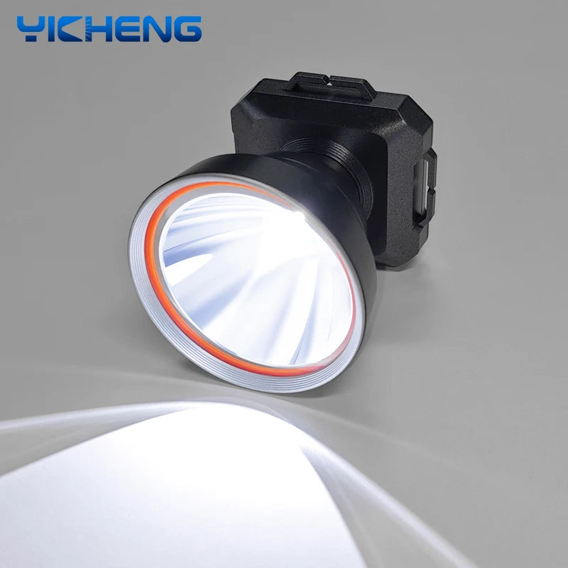 lampe torche noire led 40w 10800mah 3modes usbc modernisée