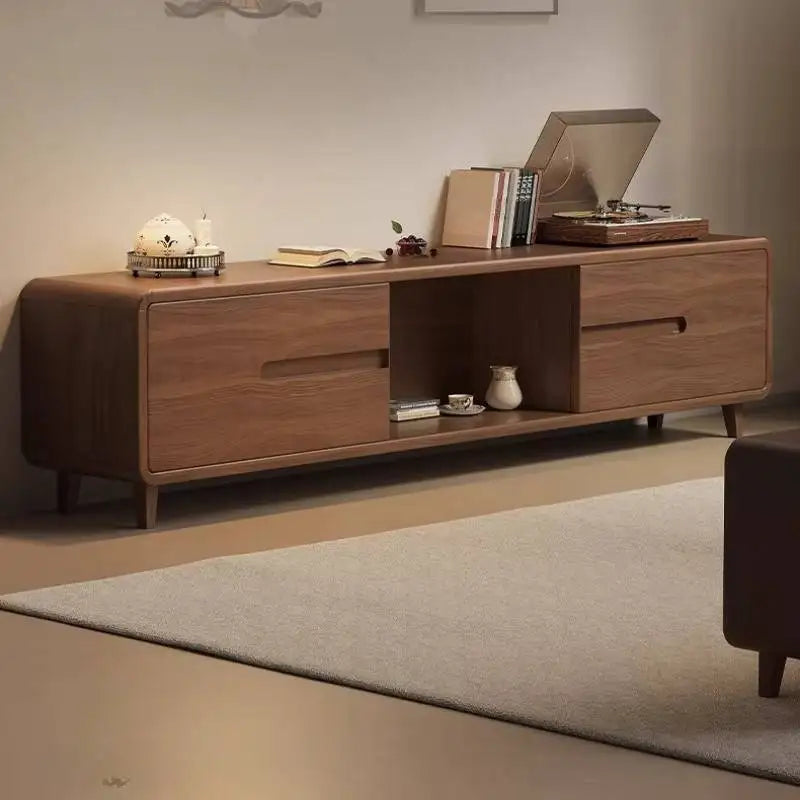Meuble TV brun élégant intérieur