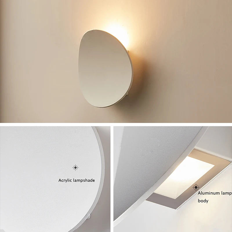 lampe murale moderne led blanc acier aluminium éclairage extérieur ip65 fixations garage porte